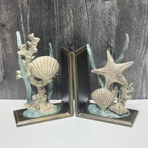 SPI San Pacific International Under the Sea Life Ocean Shell Starfish Bookends - £70.26 GBP