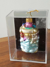 Unique Treasures Handcrafted Glitter Glass Baby Slumber Holiday Ornament... - £7.85 GBP