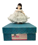 Madame Alexander Scarlett Doll Brunette Green Eyes White Dress Box Tag S... - £7.87 GBP