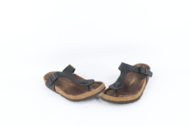 Vintage Birkenstock Womens 5 Distressed Suede Leather Toe Thong Sandals ... - $738.56 MXN