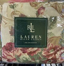 Ralph Lauren Grosvenor Floral King Bed Skirt New Made In USA Ruffled - $69.29