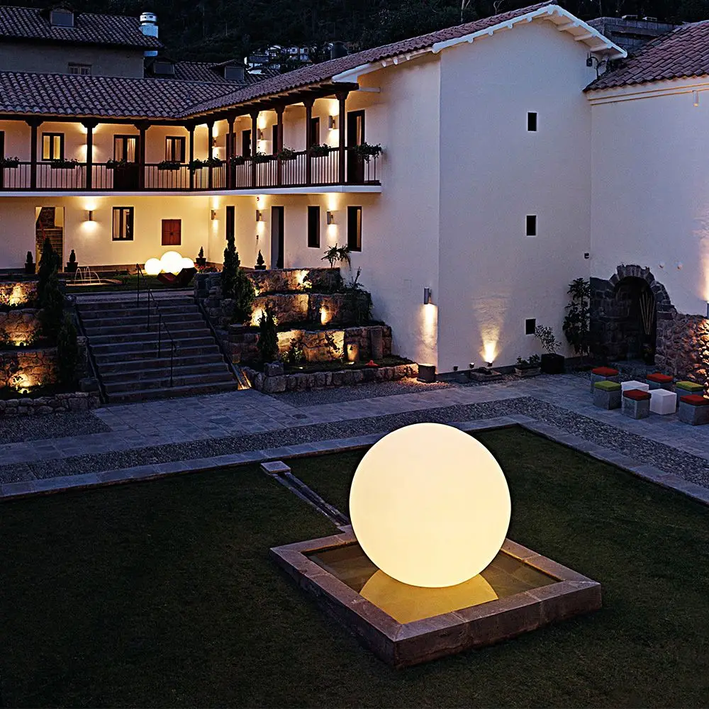 Street Garden Lights Solar LED Ball light Waterproof Lawn Lamp with Remote Contr - £112.09 GBP