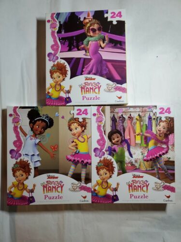 Primary image for New 3 Disney Junior Fancy Nancy 24 Piece Puzzle Bundle Lot Set (9.1" x 10.3")