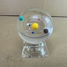 Crystal Solar System Crystal Ball Crystal Stand - 4.25&quot; - £23.42 GBP