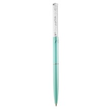 Blue Chrome Plated Stylish Ballpoint Pen w/Miniature Crystalline Top by ... - £11.14 GBP