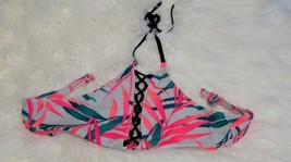 PINK Victoria&#39;s Secret Swim Top Womens Large Swimwear Halter Beach - $14.84