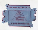 5 Gulf Mobile &amp; Ohio Railroad Personal Service Folding Ashtray MINT Jiffy  - £18.69 GBP