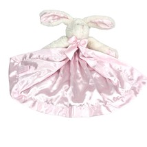 Bearington Baby White Bunny Rabbit Pink Lovey Plush Satin  - £14.90 GBP