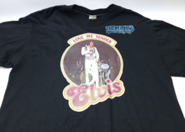 Vintage 70s Elvis Presley Ringer Large T Shirt L Rock Memphis The King USA - £44.76 GBP