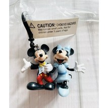 Disneyland Straw &amp; Clipper Mickey &amp; Minnie Mouse 65th Anniversary - $16.07