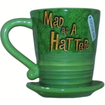 Disney Parks Alice In Wonderland Mad as a Hatter 10/6 Hat Drink Me Coffee Mug - £30.37 GBP