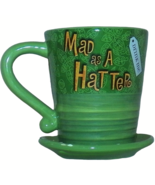 Disney Parks Alice In Wonderland Mad as a Hatter 10/6 Hat Drink Me Coffe... - £30.25 GBP