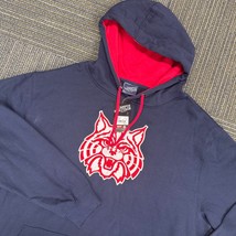 Campus Heritage XXL Hoodie Mens Pullover Embroidered Wildcat Red Navy Ne... - $44.87