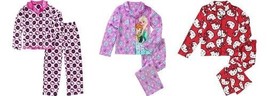 Hello Kitty ,Disney Frozen Girls 2 Pc Pajama Button Front  Pants Set 6-6... - £9.35 GBP