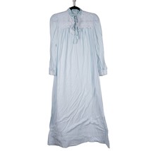 Gilligan OMalley VTG Nightgown M Womens Donna Richard Blue Flannel Lace ... - £18.88 GBP