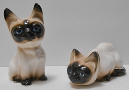 HIMALAYAN Cat KITTEN STATUE Vintage Painted Ceramic Animal Figurine lot ... - £43.78 GBP