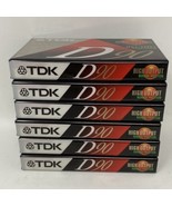 TDK Cassette Tape D90 IEC I/Type I High Output 90 Minutes Sealed NEW Lot... - £11.80 GBP