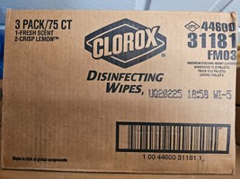 Clorox Disinfecting Wipes,Bleach Free Cleaning,Best Wipes,75 Count (Pack of 3) - £14.93 GBP