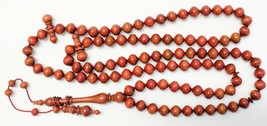 Islamic Prayer Beads 99 Tesbih Pink Royal Zulu Wood - UNIQUE - Museum Qu... - $2,364.12