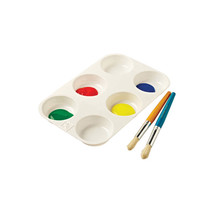 EC Muffin Style Paint Palette with 6 Empty Wells (275x180mm) - £25.77 GBP