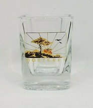 MONTEREY California Sunrise Travel Gold Print Shot Glass Bar Souvenir Sh... - $9.99