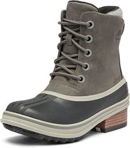 SOREL Women&#39;s Slimpack III Lace Up Waterproof Leather Snow Boot Quarry Size 7.5M - £95.54 GBP