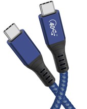 USB4 Cable 2.6 ft USB IF 40Gbps Data transfer 8K Video Support USB C Compatible  - £28.13 GBP