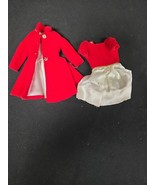 Barbie SKIPPER Red Velvet Coat #1906 Silk n Fancy Dress #1902 Accessorie... - $366.06 MXN