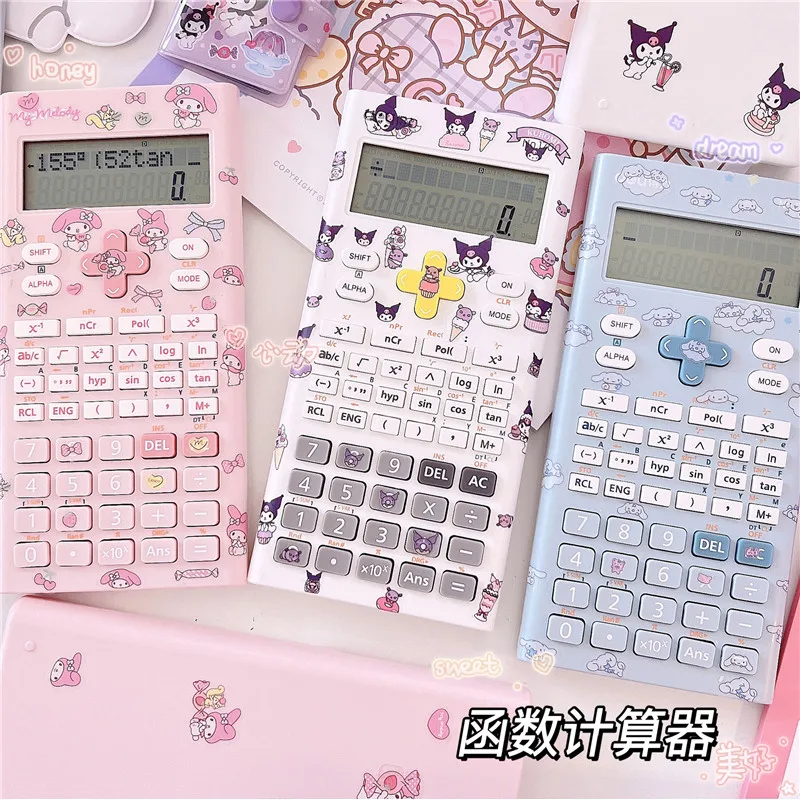 Play Kawaii Cinnamoroll Kuromi Melody Function Calculator Primary Secondary Scho - £23.15 GBP