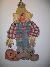 Vintage 1997 Daisy Kingdom Scarecrow Door Panel 3597 Unfinished Fall Decor - £23.97 GBP