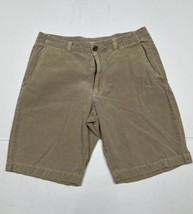 Merona Khaki Chino Shorts Men Size 32 (Measure 30x10) Casual - £8.45 GBP