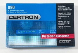 CERTRON Sealed Dictation Cassette Tape 90 Minutes D90 (BRAND NEW SEALED) - £3.43 GBP