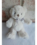 Gund Edgehill Collection Bear Plush Stuffed Animal Small White Silver Ra... - £19.45 GBP