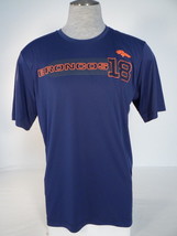NFL Team Apparel Denver Broncos Manning 18 Blue Short Sleeve Shirt Mens NWT - £31.96 GBP