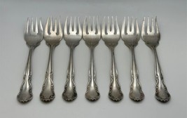 Set of 7 Reed &amp; Barton 18/8 Stainless DICKENSON Salad Forks - £55.93 GBP