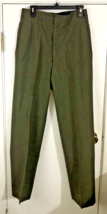 Vintage 1960s USMC Marine Uniform Pants Tropical Green SACO 32 Long Poly... - $16.34