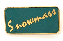 Snowmass Colorado Ski Resort Pin Aspen Area Winter Travel Souvenir Green... - $12.99