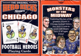 Chicago Football Heroes Playing Cards - $15.83