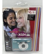 Vivitar ViviCam X024 10.1MP 4x Digital Zoom Camera - TEAL HD 2.4” Screen... - £32.89 GBP