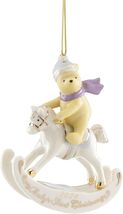 Lenox Disney 2024 Pooh Baby's 1st Christmas Rocking Horse Ornament First... - $10.00