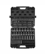 3/8&quot; Drive Impact Socket Set, SAE 1/4&quot;-3/4&quot; and Metric 6-19mm 90 Piece S... - €123,64 EUR