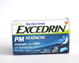Excedrin PM Headache Sleep Aid Pain Reliever Caplets 24 Count EXP 2025 - $22.00