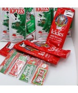 Vtg Tinsel Icicles Gold Silver &amp; Gift Tags Lot of 11in Pkg - $223.91 MXN