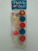 Vintage Fli-Back Paddle Ball Game Made in USA Rodeo Cowboy Bucking Bronc... - $39.19