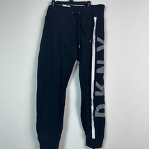 DKNY Womens M Black White Drawstring Joggers Sweatpants NWOT CT83 - £23.11 GBP