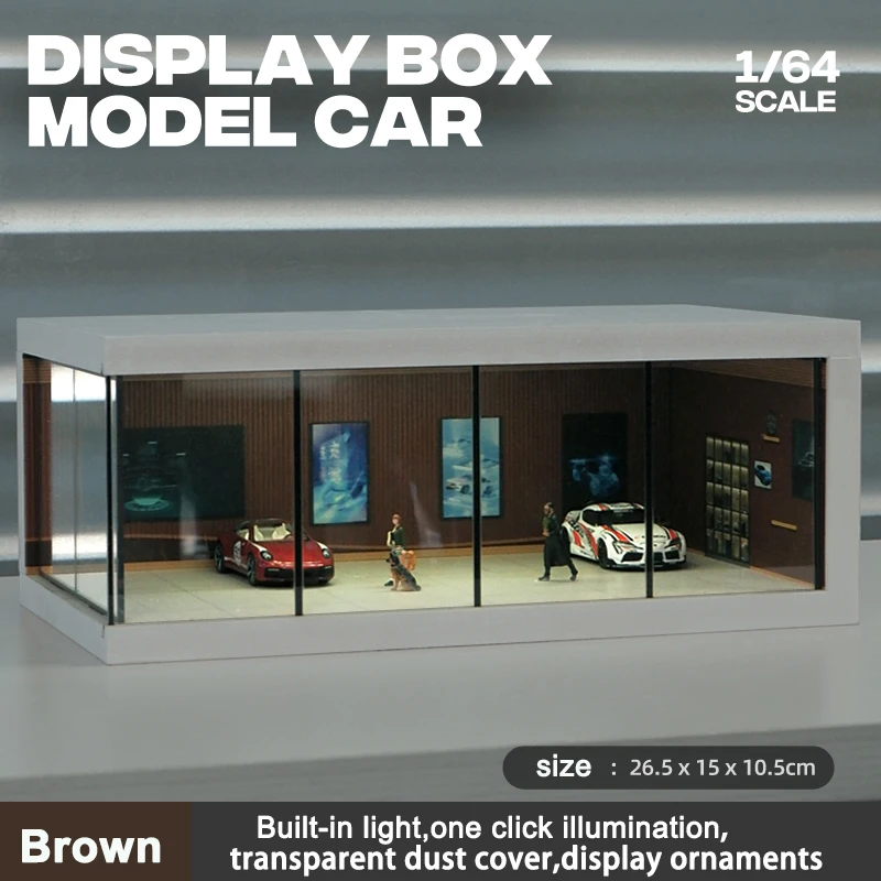 1/64 Model Parking Space Car Parking Space with lights Simulated decorat... - $22.76