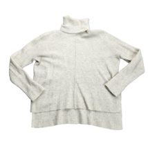 Athleta White Transit Merino Wool Stretchy Business Casual Turtleneck Sweater M - £24.19 GBP