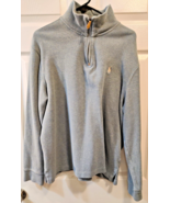 Polo Ralph Lauren Men&#39;s size Large Mock Neck 1/4 Zip Pullover Sweater li... - $18.75