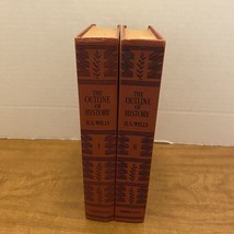 The Outline of History in 2 Volumes, H G Wells, Garden City HC 1961 - £6.81 GBP