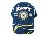 US Navy Hat With Seal Defending Freedom Military Adjustable Blue Cap Fas... - $12.86